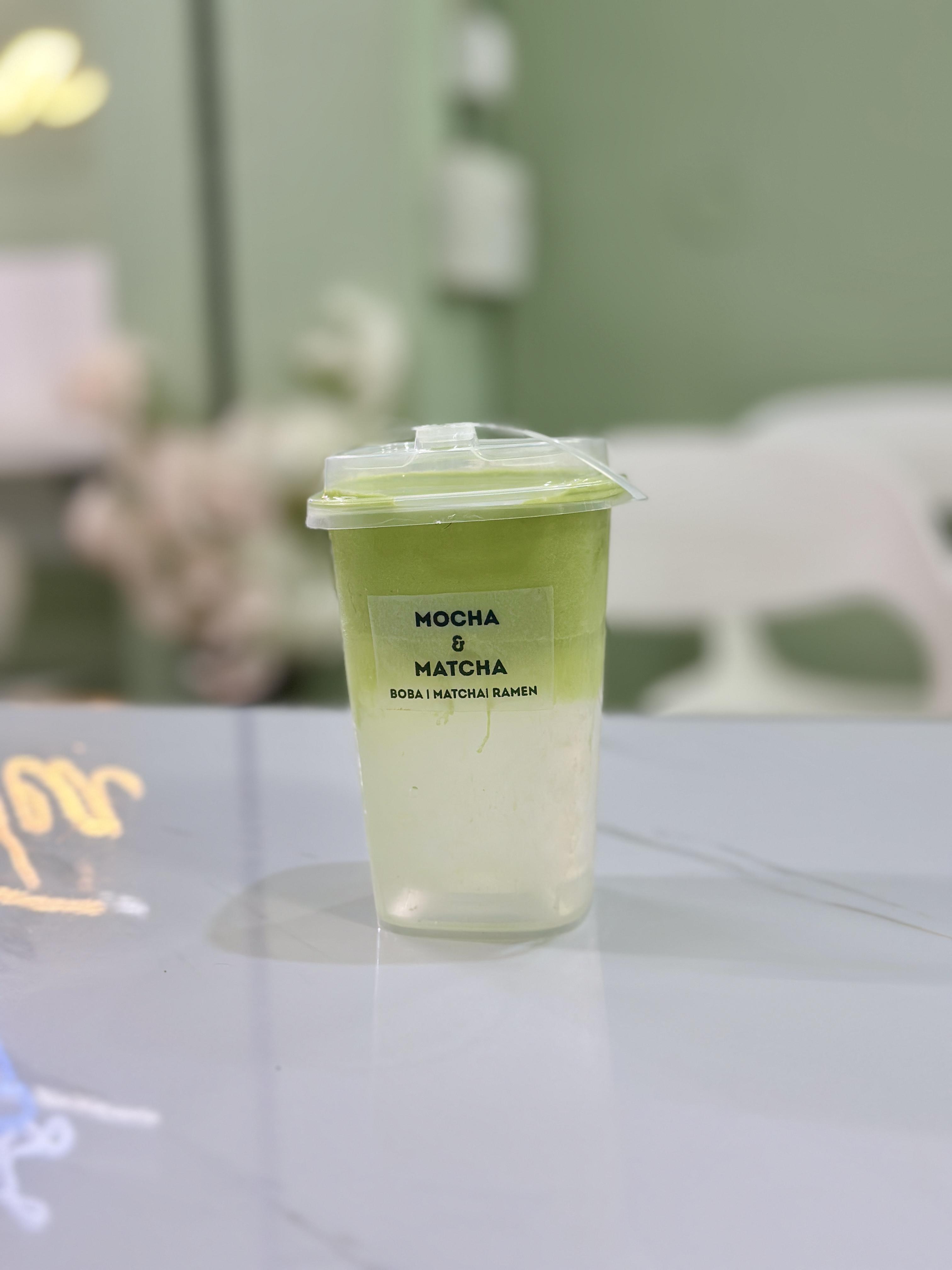 Matcha Cloud - premium ceremonial-grade matcha drink with cream cloud topping