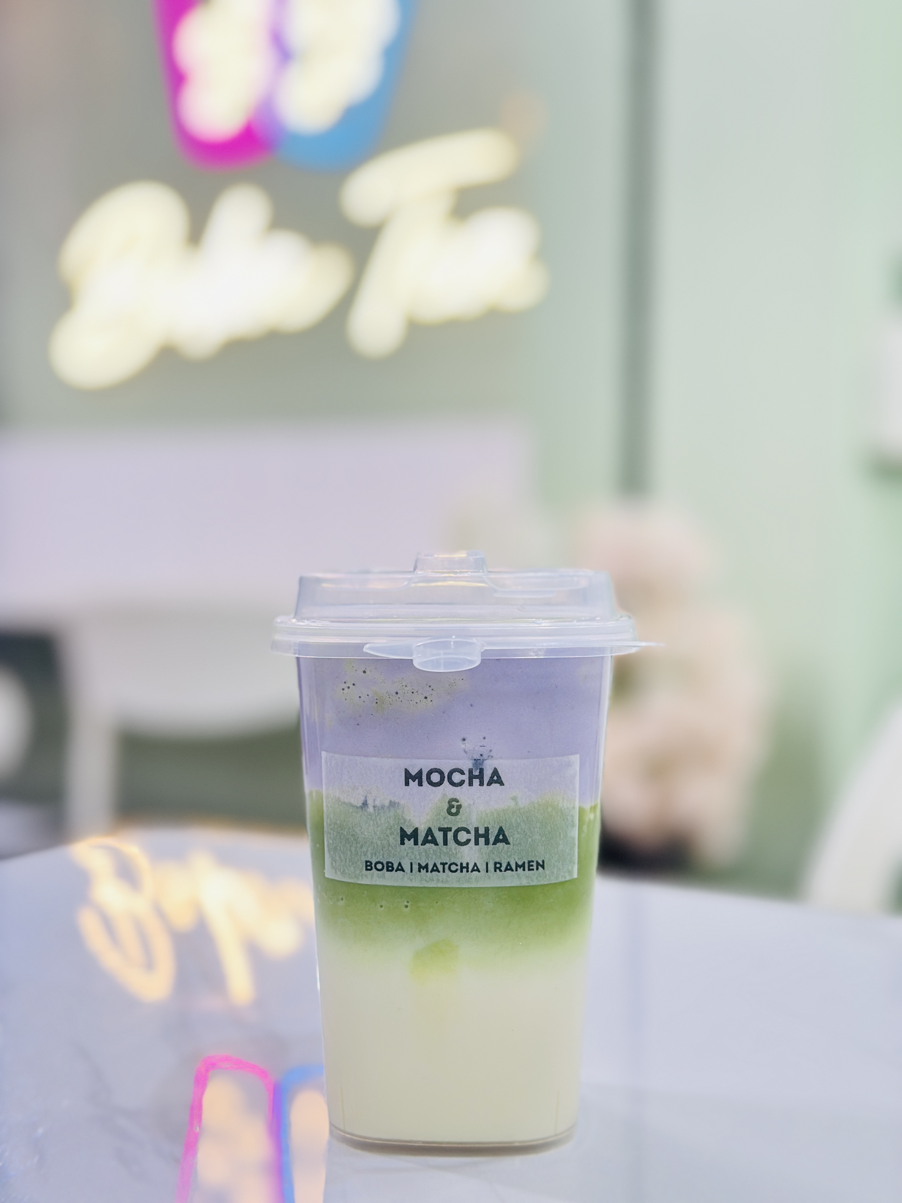 Lavender Matcha - Calming lavender essence paired with ceremonial-grade matcha for a relaxing and aromatic drink.