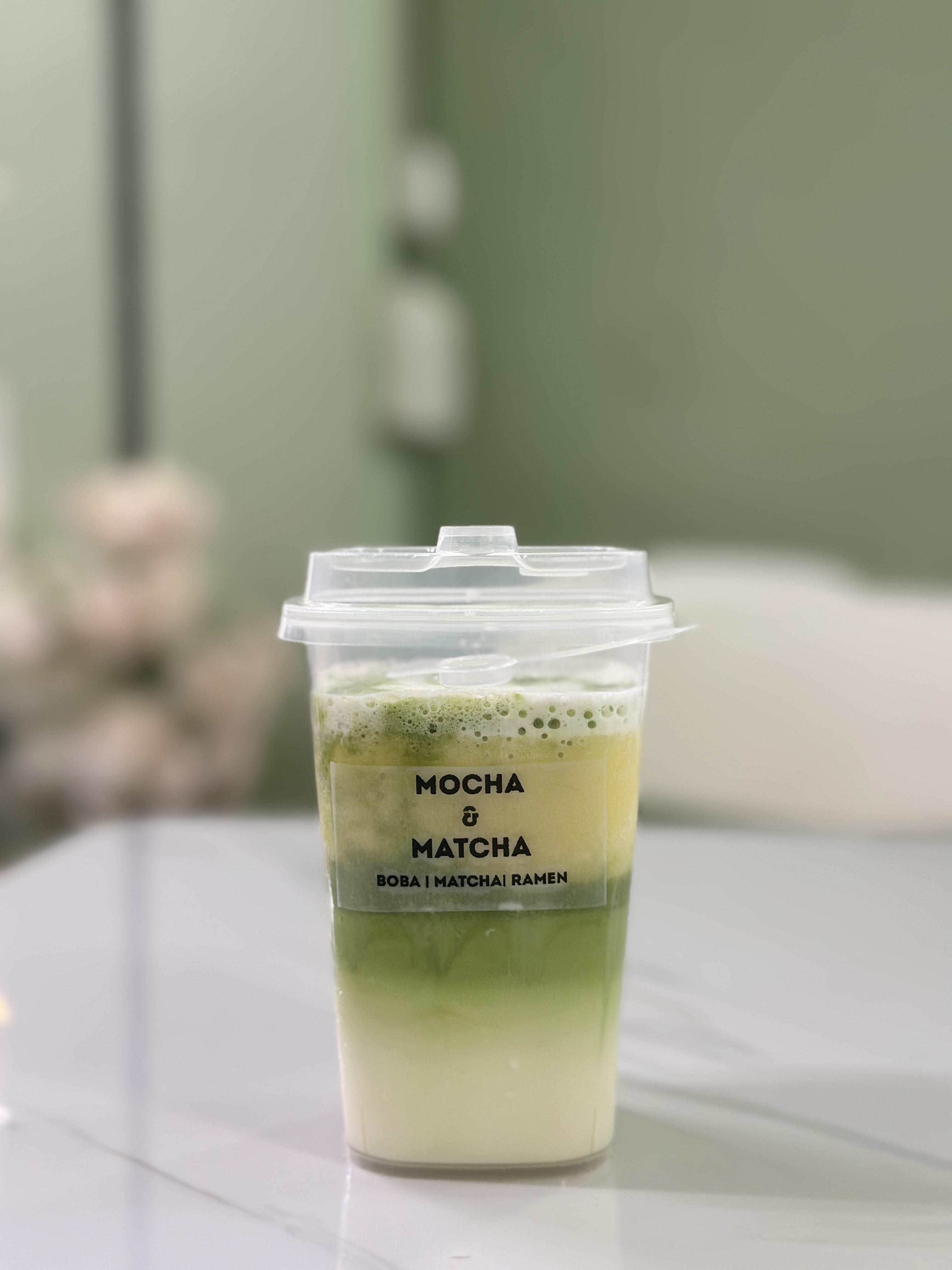 Mango Matcha - Sweet Alphonso mango puree layered with premium ceremonial-grade matcha.